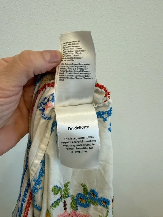 Farm Rio Embroidered Pineapple & Floral Short-Sleeve Shirt XL Tropical Vacation - Picture 14 of 14